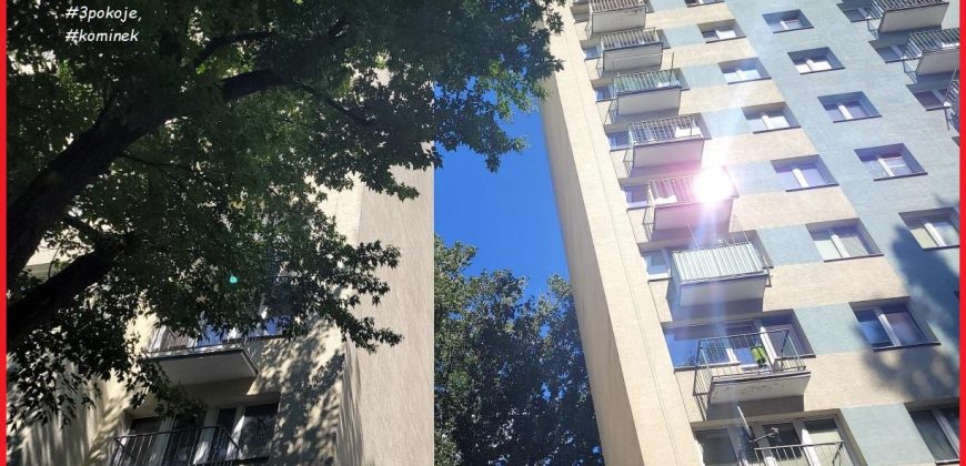 Stegny Południowe 3 pokoje z kominkiem!