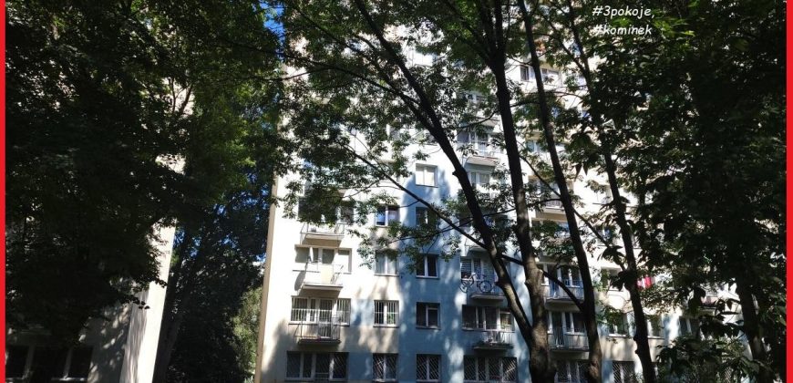 Stegny Południowe 3 pokoje z kominkiem!