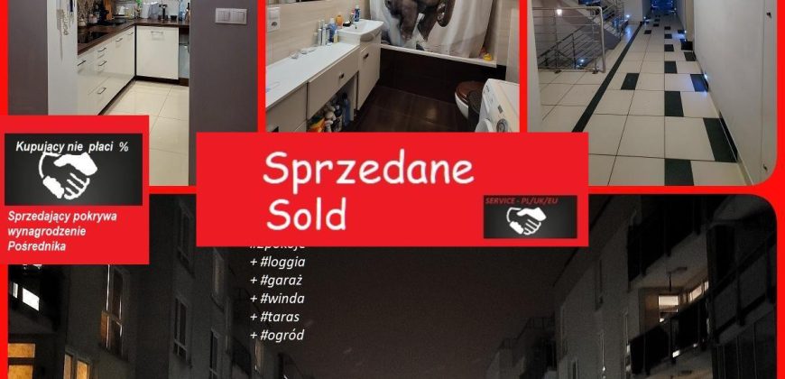 Pruszków 2pokoje loggia garaż taras ogród