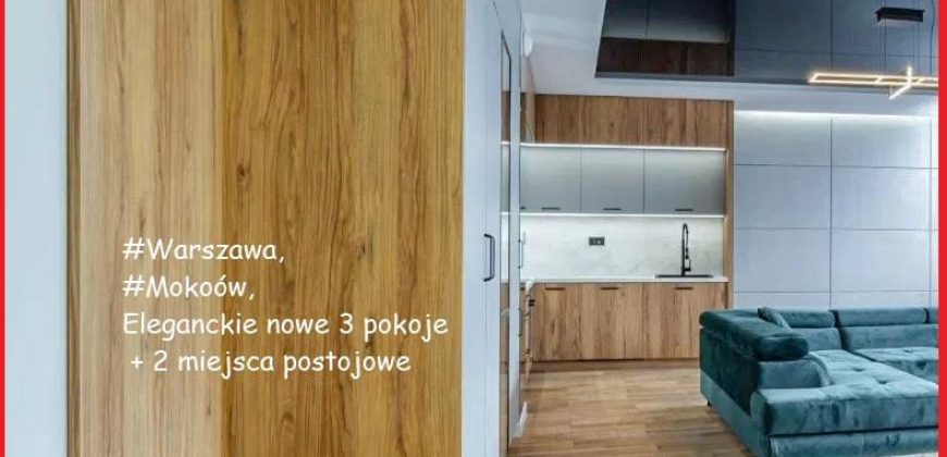 Idealne, nowoczesne , nowe, wyposażone *Mokotów*