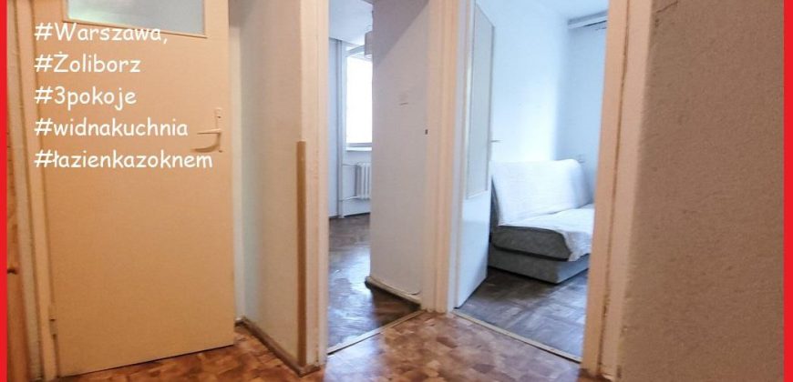 Żoliborz dla inwestora! 3 pokoje = 2 kawalerki !