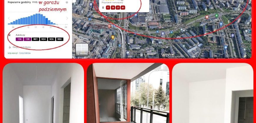 Mokotów 4 pokoje z widna kuchnią do wykończenia