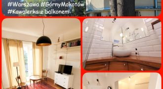 Extra kawalerka z balkonem na Mokotowie