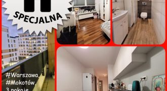 Cybernetyki 3pokoje Taras loggia garaż