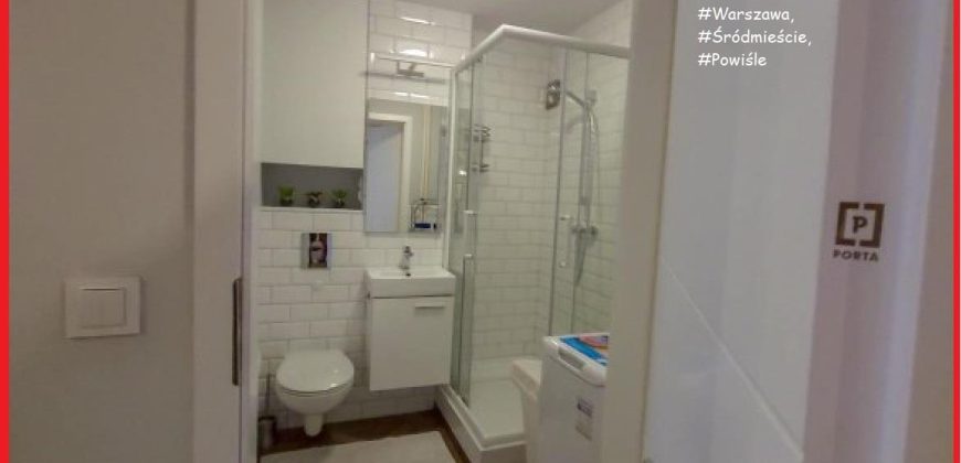 Eleganckie 2 pokoje z loggią na Powiślu – WOLNE !