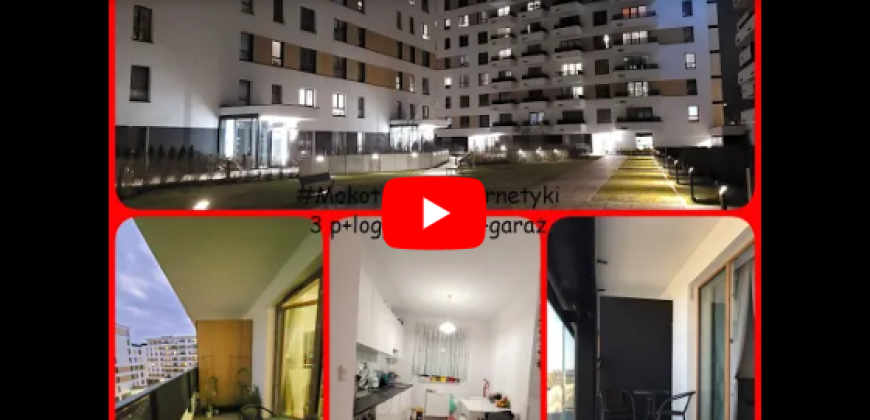 Cybernetyki 3pokoje Taras loggia garaż